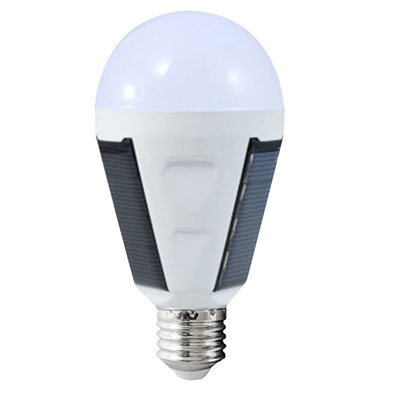 7W/12W Solar Emergency LED Globe Bulb 6500K Free to Connect Power