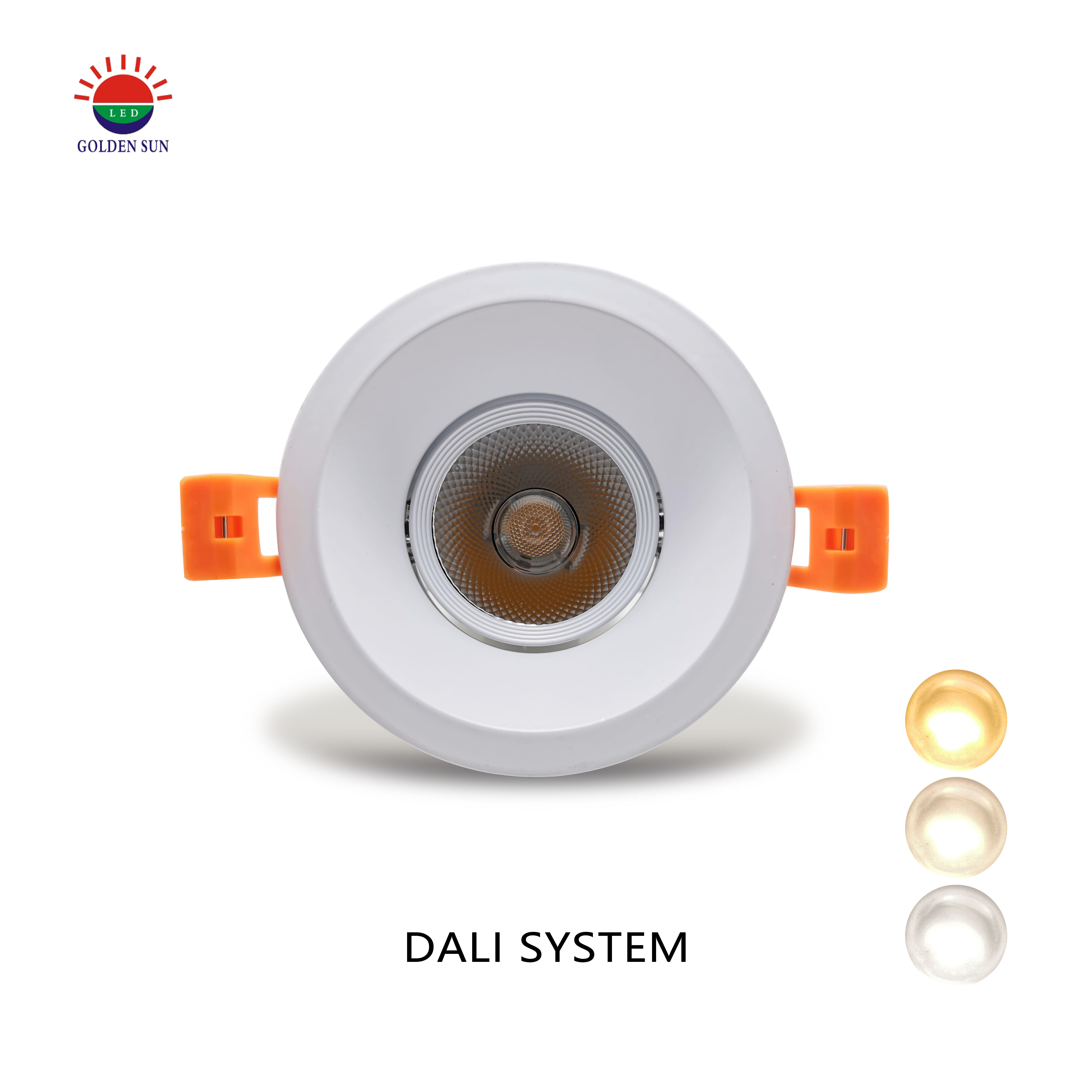 DALI System 10W LED Downlight Dimmable and Color Changeable AC220V