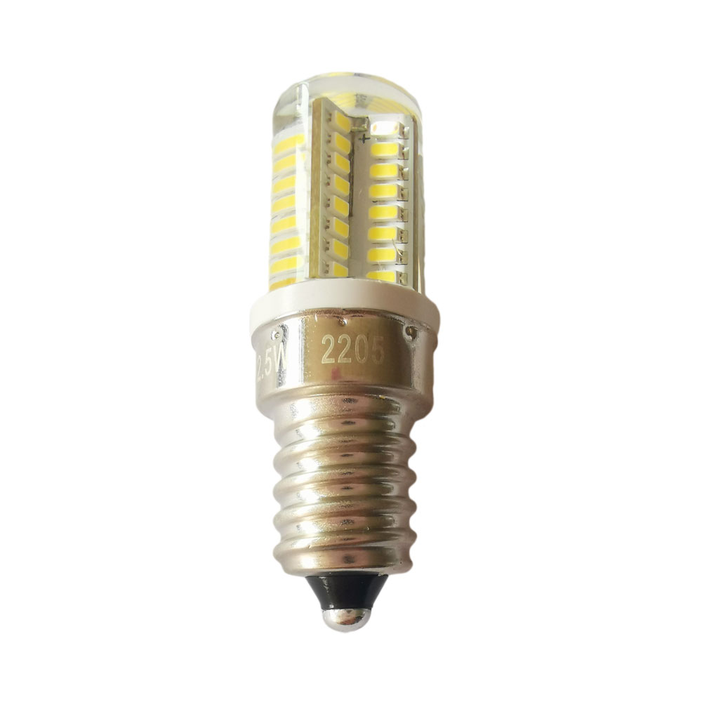 2.5W Dimmable E14 LED Bulb SMD 3014 High Luminous CCT 6500K-8000K, LED Corn Bulb