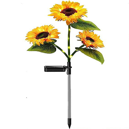 3 Heads Solar Sunflower Lights Artificial plants lights